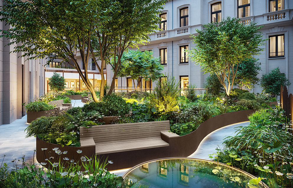 Resident's Courtyard - The OWO Residences by Raffles